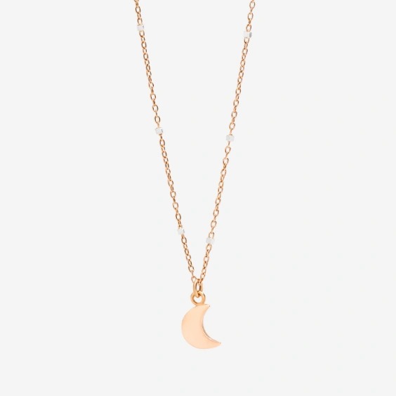 Orologio COLLANA CUORE ORO ROSA, RUBINO SINTETICO & DIAMANTI