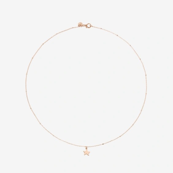 Orologio COLLANA CUORE ORO ROSA, RUBINO SINTETICO & DIAMANTI