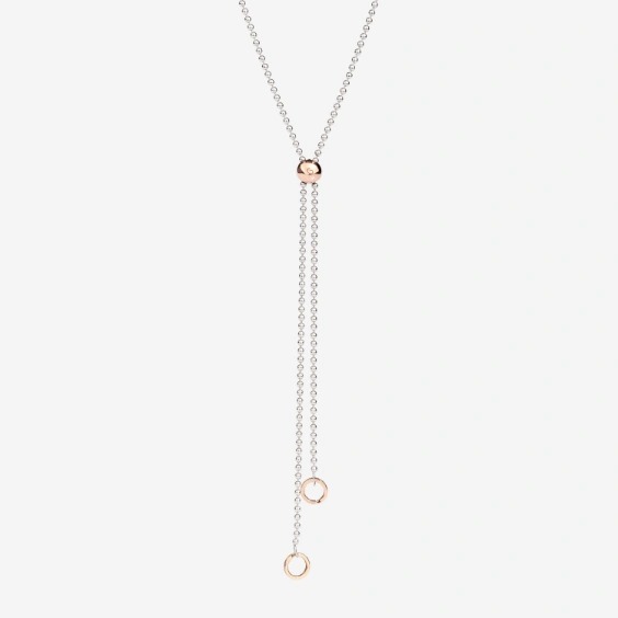 Orologio COLLANA CUORE ORO ROSA, RUBINO SINTETICO & DIAMANTI