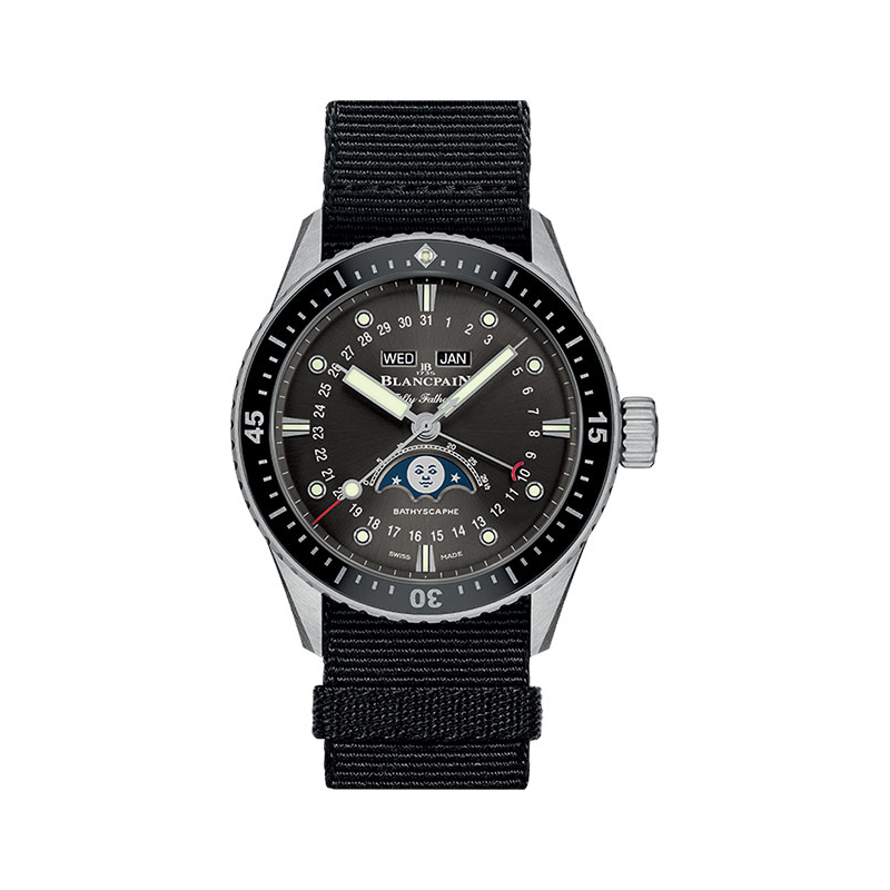 Orologio blancpain fifty fathoms - BATHYSCAPHE QUANTIÈME COMPLET PHASES DE LUNE