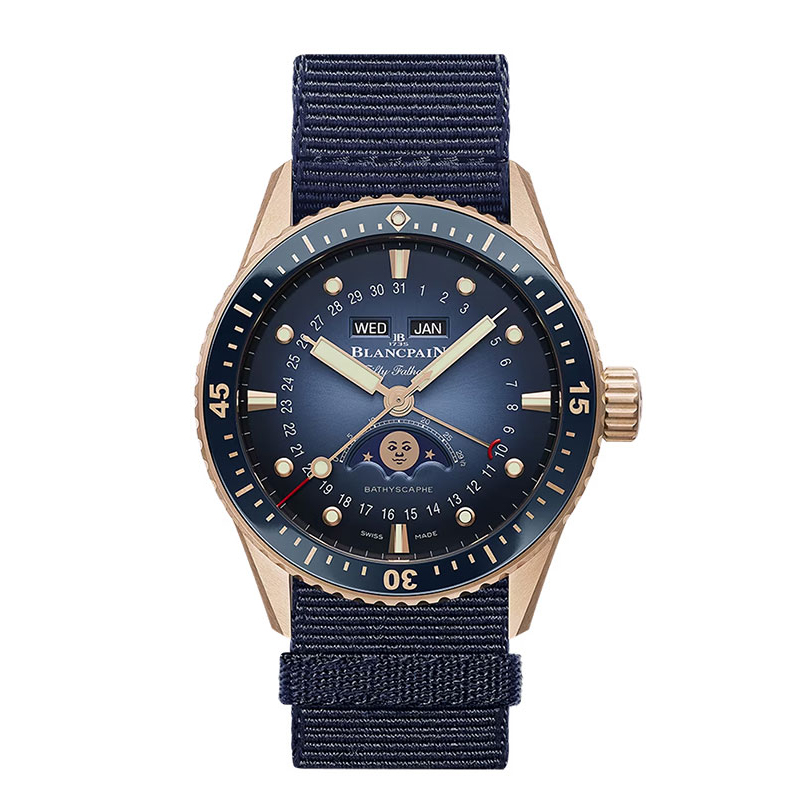 Orologio blancpain fifty fathoms - BATHYSCAPHE QUANTIÈME COMPLET PHASES DE LUNE