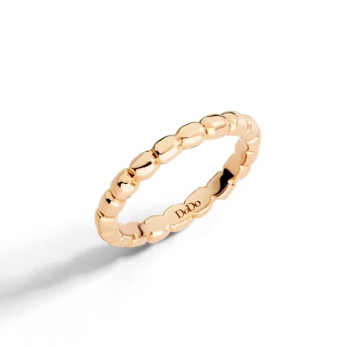 Gioiello dodo anelli - ANELLO GRANELLI ORO ROSA