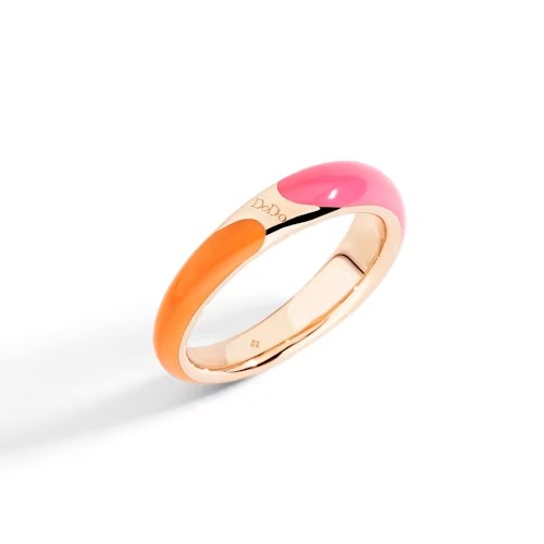 Gioiello dodo anelli - ANELLO RONDELLE ARGENTO DORATO E SMALTO