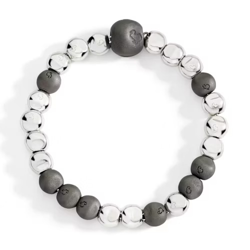 Gioiello dodo bracciali - BRACCIALE PEPITA ARGENTO E TITANIO