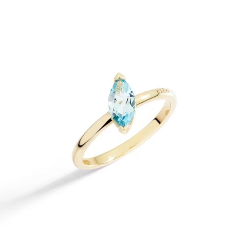 Gioiello dodo anelli - ANELLO TAGLIO PRINCESS TOPAZIO SKY