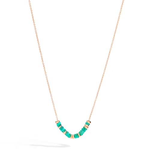 Gioiello dodo collane - COLLANA RONDELLE ARGENTO DORATO & PLASTICA RICICLATA