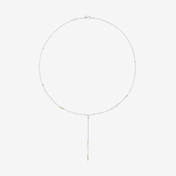 Gioiello dodo collane - COLLANA MINI GRANELLI ARGENTO & ORO GIALLO