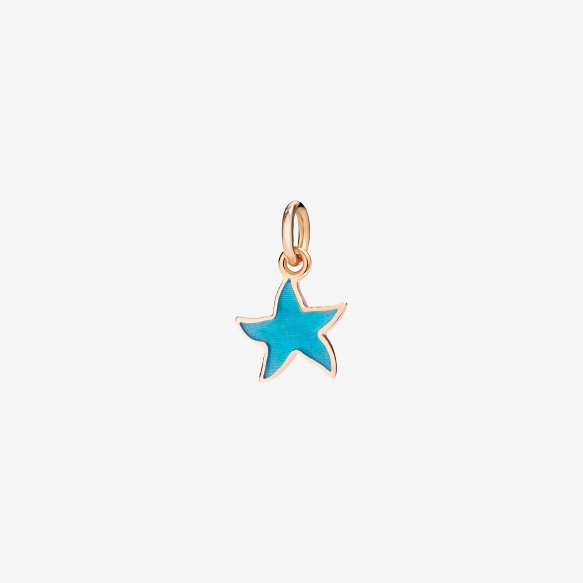 Gioiello dodo charms - CIONDOLO STELLINA ORO ROSA E SMALTO