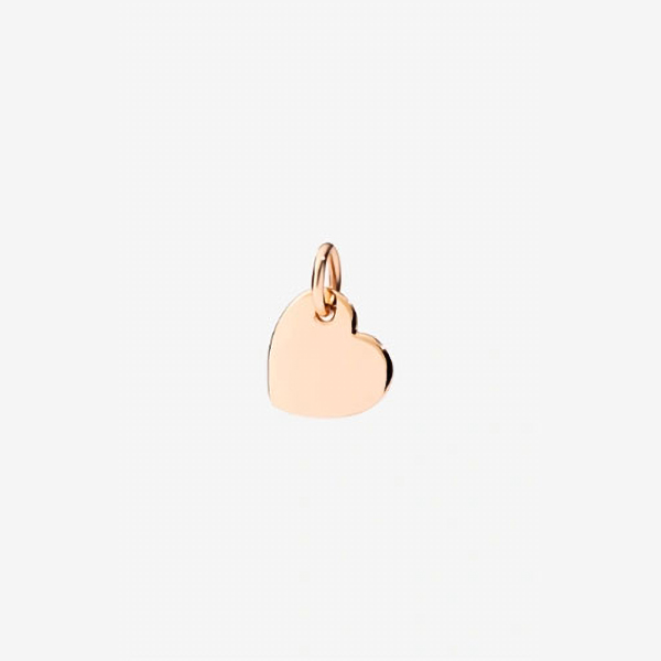 Gioiello dodo charms - CIONDOLO CUORE ORO ROSA