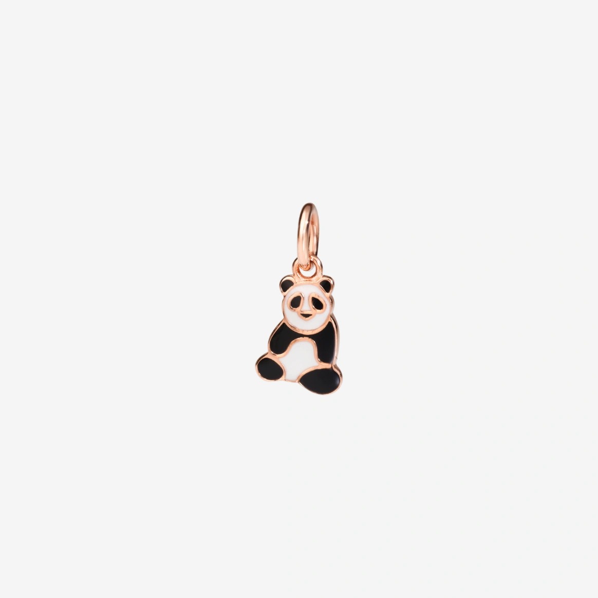 Gioiello dodo charms - CIONDOLO PANDA ORO ROSA E SMALTO