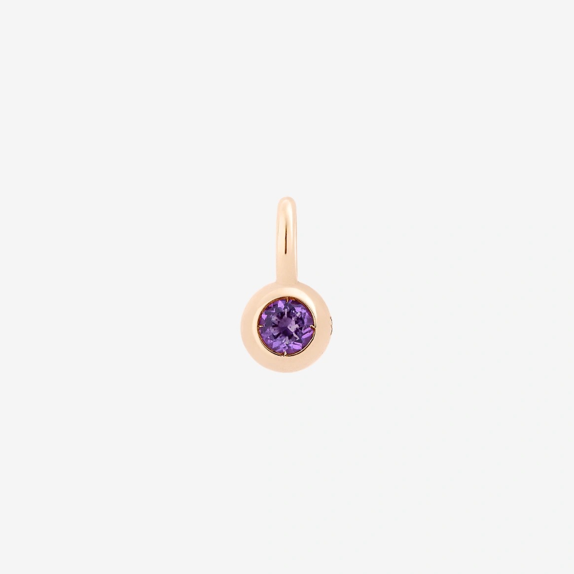 Gioiello dodo charms - CIONDOLO BOLLICINE ORO ROSA E AMETISTA