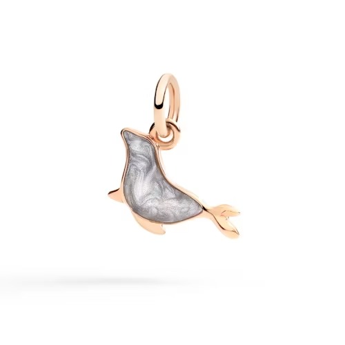 Gioiello dodo charms - CIONDOLO FOCA ORO ROSA E SMALTO