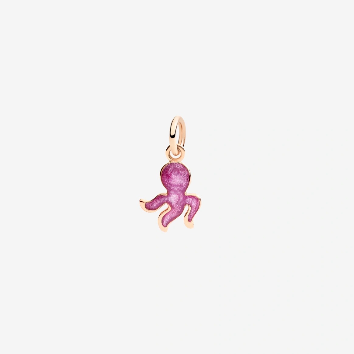 Gioiello dodo charms - CIONDOLO POLPO ORO ROSA E SMALTO