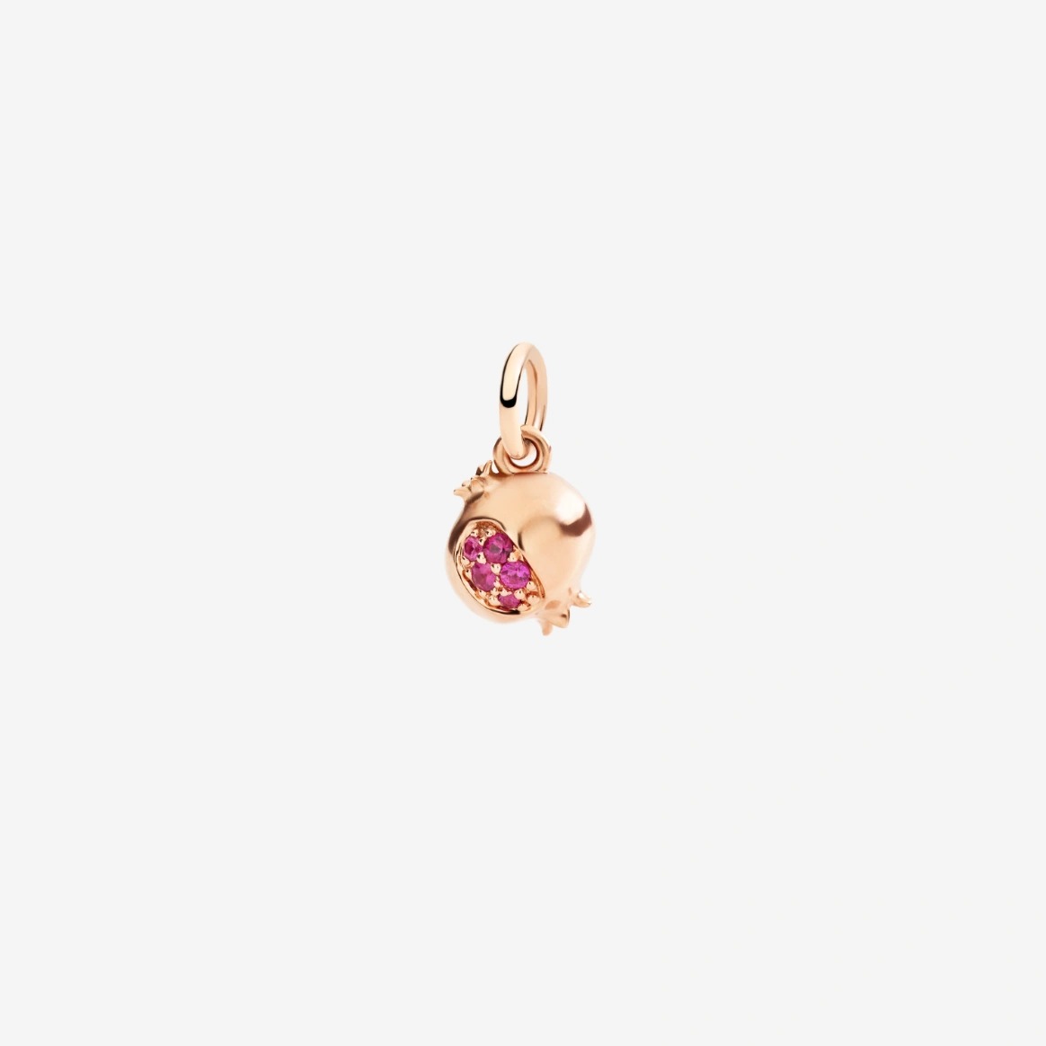 Gioiello dodo charms - CIONDOLO MELOGRANO ORO ROSA E RUBINI