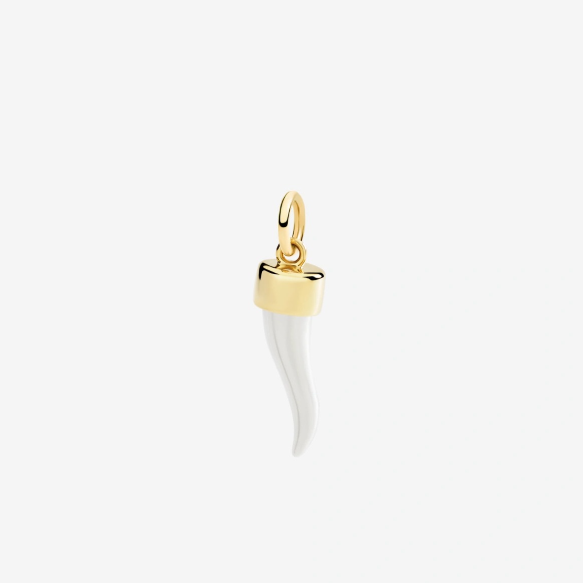 Gioiello dodo charms - CIONDOLO CORNO ORO GIALLO E ARGENTO