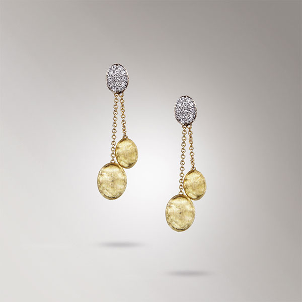 Orecchini in oro giallo e diamanti collezione Siviglia 