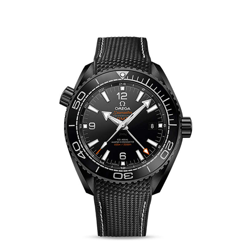 Planet Ocean 600M Omega Co-Axial Master Chronometer GMT 45,5 mm Deep Black 