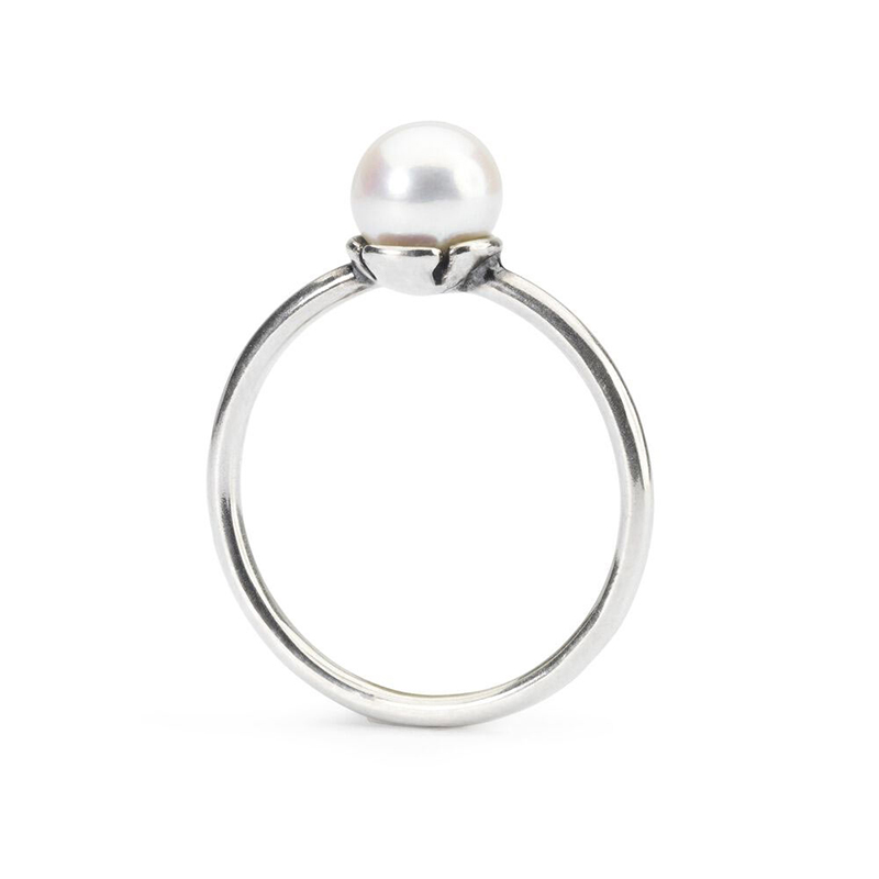 Anello Perla Bianca Delicata Trollbeads 