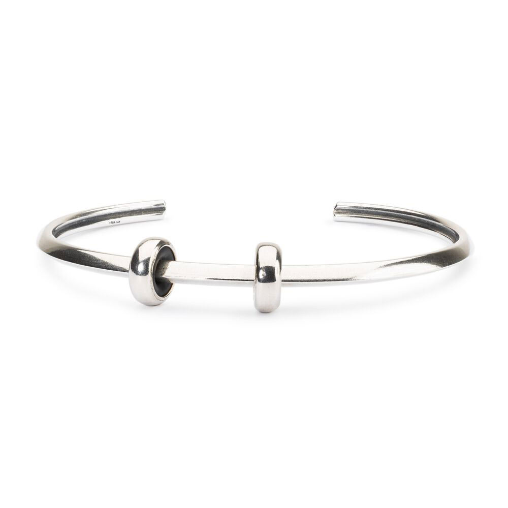 Bangle a Cuore con 2 Stop in Argento Trollbeads 