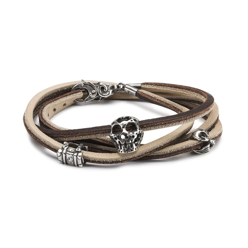 Bracciale in Cuoio Viaggio Avventuroso Trollbeads 