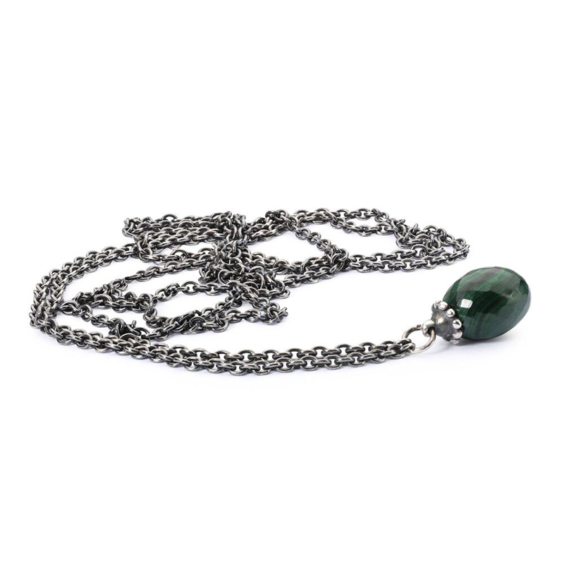 Collana d'Argento con Malachite Trollbeads 