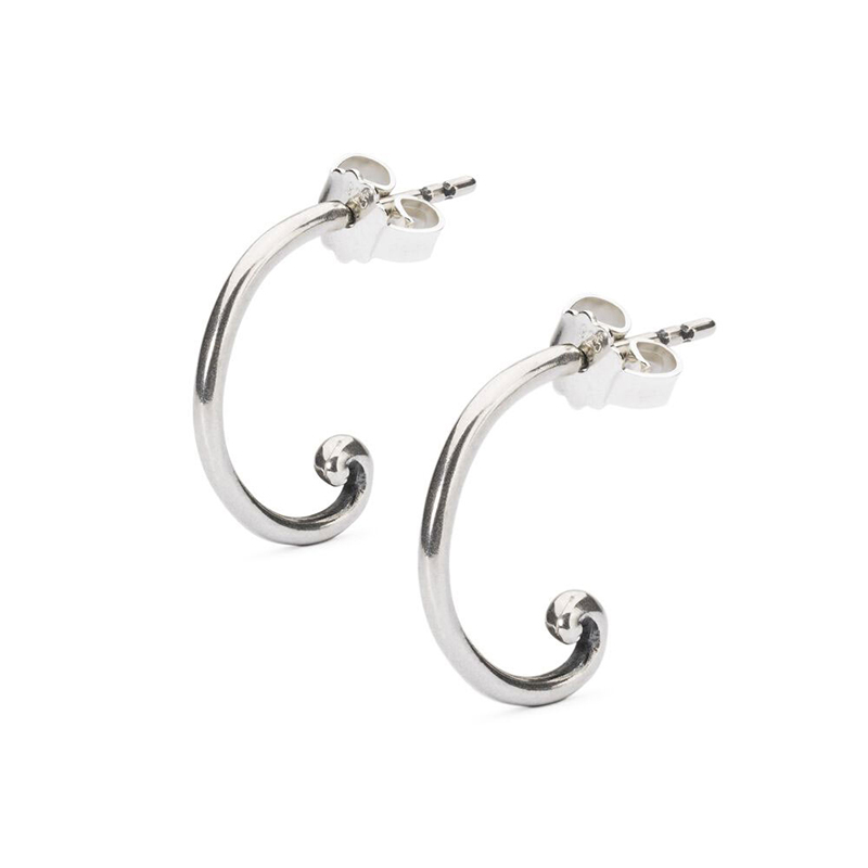 ORECCHINI A CERCHIO CON GIRAVOLTA TROLLBEADS